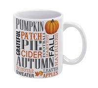 Autumn Mug Fall Mug Autumn Theme Mug Funny Coffee Mug,Man Cave Prints,The Best Gift for Colleagues, Parents, and Grandparents, 110z Men and Women