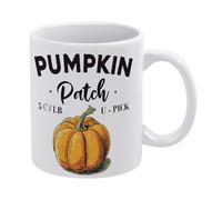 Autumn Mug, Pumpkin Fall Decor, Fall Mug, Pumpkin Patch Mug Funny Coffee Mug,Man Cave Prints,The Best Gift for Colleagues, Parents, and Grandparents, 110z Men and Women