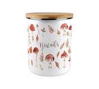 Autumn Mushroom Biscuit Storage Tin - 2.7L Extra-Large Kitchen Canister