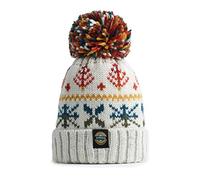Autumn Nordic Knit Reflective - Super Bobble Hat White