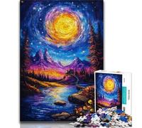 Autumn Oil Painting 1000 Piece Jigsaw Puzzles for Teenagers Gifts,Help The Brain Exercise Addictive Toys to Cultivate Patience Suitable for Couples 75x50cm
