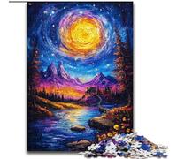 Autumn Oil Painting Jigsaw Puzzles for Teenagers 1000 Piece, Stress Reliever Difficult Challenge for Home Decoration for 14+ (50x75cm)