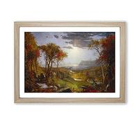 Autumn On The Hudson River by Jasper Francis Cropsey Framed Print | A2 Oak Framed Wall Art | Ready to Hang | Modern Landscape Picture | Living Room Bedroom Lounge Office