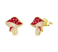 autumn orange ginkgo maple leaf stud earrings mushroom pumpkin earrings for women jewelry 1