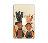 Autumn Owl Light Switch Cover Plates/Outlet Covers,Yellow Fall Forest Birds for Wall Accents, Thermoplastic Wall Plates,Standard Size Single Toggle