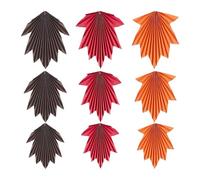 Autumn Party Decorations, 9 Pieces Maple Leaves Hangoble Paper Fan | Affirmation Wall Hangble Autumn Decoration Ornament for Birthday Shower Thanksgiving Farembre Party