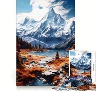 Autumn Peaks Splendor 1000 Piece Jigsaws for Adults Brain Agility Happy Idle Time Secure Join Xmas Present (50x75cm)