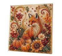 Autumn Pearl Painting Kit - Relaxing DIY Craft to Create Sparkling Fall Artwork, DIY Autumn Harvest Pumpkin Pearl Diamond Art Kit, 3D Pe rl Diamond Art for Adults (#3)