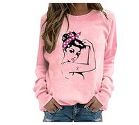 Autumn Pink Ribbon Hoodie UK - Pullover Breast Cancer Sweatshirt with Awareness Print