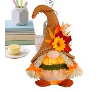 Autumn Plush Gnome - Lighted Thanksgiving Plush Gnome Decor,Seasonal Autumn Figure Desktop Ornaments for Bookshelf Garden Table Shelves Mantel Patio Nights