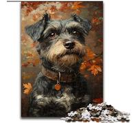 Autumn Poodle Adult Jigsaw Puzzles 1000 Pieces, for Age 14+ Fun Games Fun Activities at Home, Birthday Gifts, Travel Gifts (50x75cm)