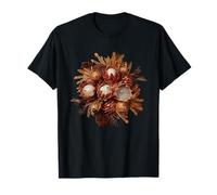 Autumn Protea Bouquet Dried Flowers Rustic Botanical T-Shirt