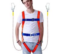 Autumn Protection Harness - Safety Climbing Equipment, Tree Roofing Tool | Ergonomic Outdoor Harness with Shock Absorbing Lanyard, Adjustable Fall Prevention Equipment for Industrial Work, Hiking