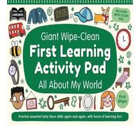 Autumn Publishing Giant Wipe-Clean First Learning Activity Pad All About My World Autumn Publishing Multicolor