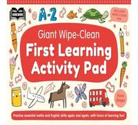 Autumn Publishing Giant Wipe-Clean First Learning Activity Pad Paperback Book Autumn Publishing Multicolor