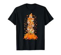 Autumn Pumpkin American Staffordshire Terrier Thanksgiving T-Shirt