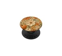 Autumn Pumpkin Blooms Raised Garden Cottagecore Fall Floral PopSockets Adhesive PopGrip