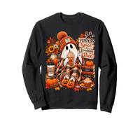 Autumn Pumpkin Spice Coffee Ghost Funny Halloween Sweatshirt