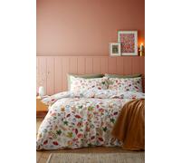 Catherine Lansfield Autumn Pumpkins Reversible Double Duvet Cover Set with Pillowcases, Orange