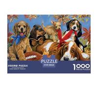Autumn Puppies Play Smooth Surface Pieces Great for Improving Patience, Focus And Cognitive Ability in Spare Time 38x26cm/1000pcs