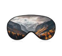 Autumn Rainy in The Valley Sleep Mask with Adjustable Strap, Breathable Sleep Masks for Women Men, Soft Eye Mask for Side Sleepers, Travel, Office Nap, Airplane & Blocking Light