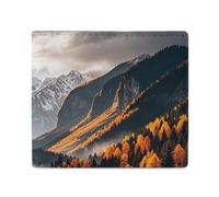 Autumn Rainy in The Valley Wallet Elegant Leather Wallets with ID Window & 2 Card Slots, Slim Bifold Wallet for Men Women