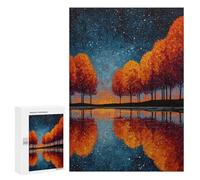 Autumn Reflections Landscape Puzzle 1000 Teile Schwer Puzzle Spielzeug Lernspiel Impossible Herausforderungsspielzeug Für Erwachsene Kinder 300 PCS