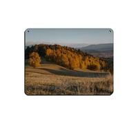 Autumn Rolling Hills, Autumn Forests, Western Cities Retro Poster Metal Tin Sign Chic Art Retro Iron Painting Bar People Cave Cafe Family Garage Poster Wall Decoration 12x16inch(30x40cm)