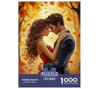 Autumn Romance Couple 1000 Piece Adults Puzzle Kids Age Games Puzzle Game Difficult Impossible Challenge High Difficulty 38x26cm/1000pcs