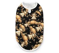 Autumn Scarecrow Pumpkins Dog Clothes Fashionable Sleeveless Pet Vest Puppy Breathable Shirts for Small Medium Dogs Cat XL