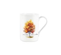 Autumn Season Mug - Autumnal Tree Autumn is Calling White Bone China Tea Coffee Present Gift Mug