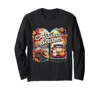 Autumn Season Rustic Truck Pumpkins Farmhouse Long Sleeve T-Shirt