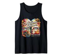 Autumn Season Rustic Truck Pumpkins Farmhouse Tank Top