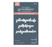 Autumn Sentiments BetterPress Plate & Die Set from The Autumn Archives Collection by Kelly Bangs