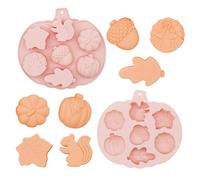 Autumn Silicone Chocolate Mold, Pumpkin Mould, Maple Squirrel Shaped 3D Cake Candy Moulds for Autumn, Thanksgiving Day, Harvest Theme A11QJGJMJ