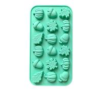 Autumn Silicone Mold - 18 Cavity Pine Cone Tray, Non Stick Flexible Baking Moulds, Reusable Heat Resistant Material | Fall Silicone Molds for Chocolate Soap Candle Halloween Thanksgiving Decoration