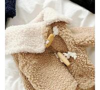 Autumn Soft Dog Jacket Coat Cute Solid Dog Clothes Luxury Puppy Overcoat Warm Plush Cat Hoodie Jacket Chihuahua Pet Coat Costume