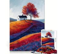 Autumn Solitude Jigsaw 1000 Pieces for Teenagers Cognitive Workout Gentle Engagement No Rough Edges Meaningful Gift (50X75CM)
