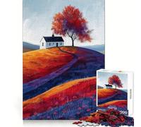 Autumn Solitude Teenagers Puzzles 1000 Piece Jigsaws Focus Training Restful Activity Tight Join Great Gift (38X52CM)