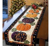 Autumn Spell Quilted Table Runner, Fall & Halloween Farmhouse Decor，A：M