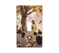 Autumn Spiritual Light Switch Cover Plates/Outlet Covers, Fall Serenity Design for Wall Decor, Thermoplastic Wall Plates, Standard Size Single Toggle