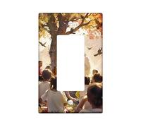 Autumn Spiritual Light Switch Cover Plates/Outlet Covers, Fall Serenity Design for Wall Decor, Thermoplastic Wall Plates, Standard Size Single Rocker