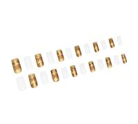 Autumn Square False Nails 24Pcs Set Gold And White Glossy Maple Leaves Pattern Artificial Press On For Art Nail Decoration