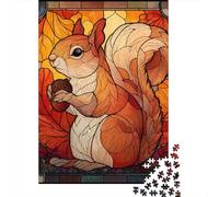 Autumn Squirrel with Acorn 1000 Piece Jigsaw, 38x26cm/1000pcs