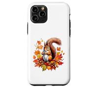 Autumn Squirrel Woodland Pet Fall Leaf Acorns Thanksgiving Case for iPhone 11 Pro