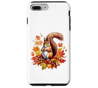 Autumn Squirrel Woodland Pet Fall Leaf Acorns Thanksgiving Case for iPhone 7 Plus/8 Plus