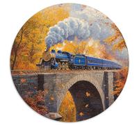 Autumn Steam Train - Ancient Stone Arch Bridge Puzzle 1000pcs (67.5x67.5cm) Puzzles, Die Für Erwachsene Und Personen Ab 14 Jahren Geeignet Sind