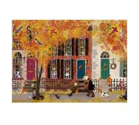 Autumn Street 1000 Pieces Mini Jigsaw Puzzle for Adults | 70x50cm Cardboard Living Room Decor Durable Structure Birthday Gift Stress Relief