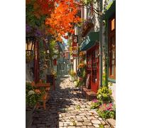 Autumn Street 500 Piece Jigsaw Puzzles for Adults, Colourful, Challenging & Brainteasing Adult puzzles 500 Pieces Sunlight, Fun jigsaws for The Whole Family 20x15 inch