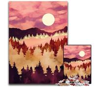 Autumn SunsetJigsawPuzzle 1000 Pieces for Adults Paper Jigsaw Educational Activity for Cognitive Skills Cognitive Skill Improvement 1000 PCS(38x26cm)